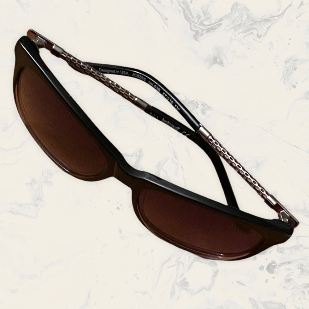 Just Cavalli JC629S Sunglasses Black/ Crystal / Gradient Smoke Gold Color - Picture 3 of 8